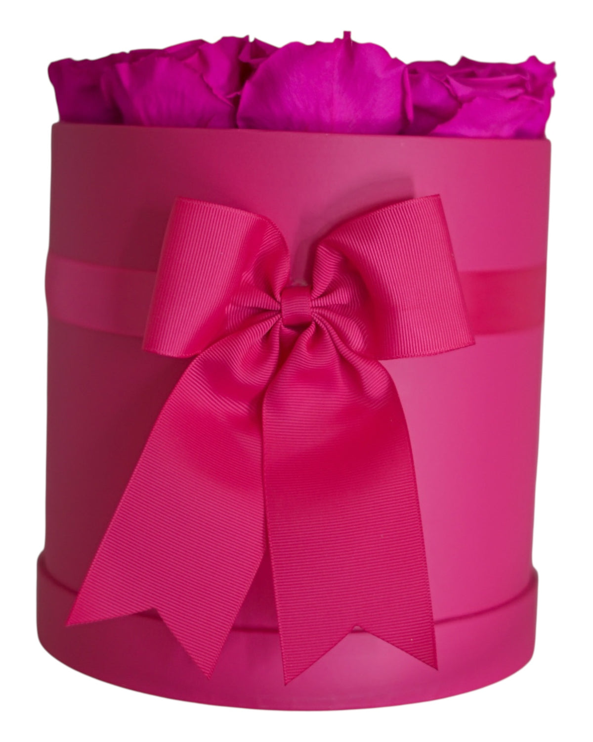 Hot Pink Luxury Bloom Box Featuring 1 Gold Rose