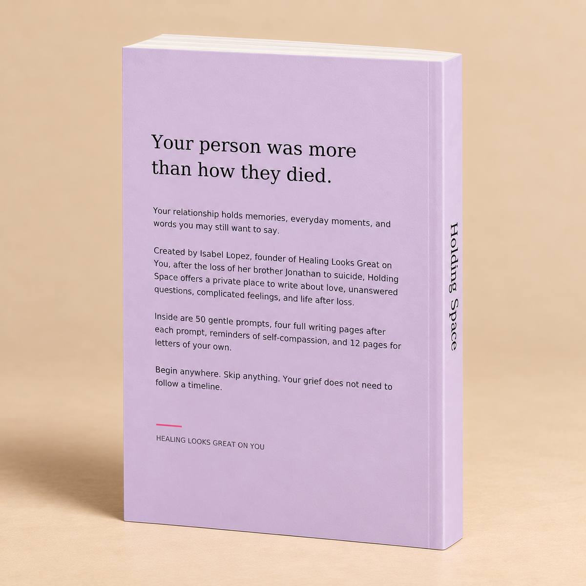 Holding Space — A Guided Journal After Suicide Loss
